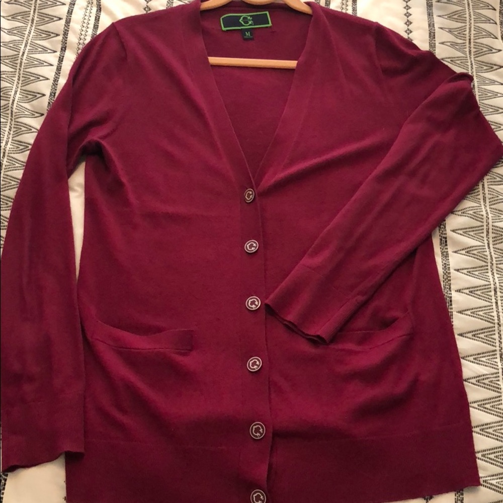 C Wonder plum color cardigan - Medium